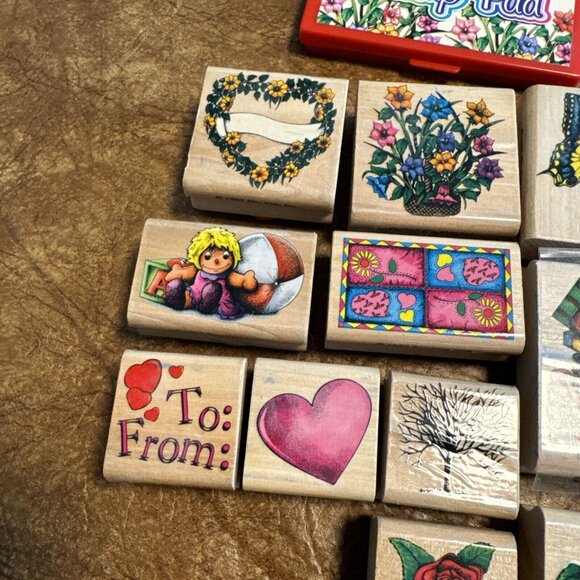 Lot of 20 Sky Kids Inc stamps Birthday butterfly heart tree fairy flowers bear - Picture 6 of 6